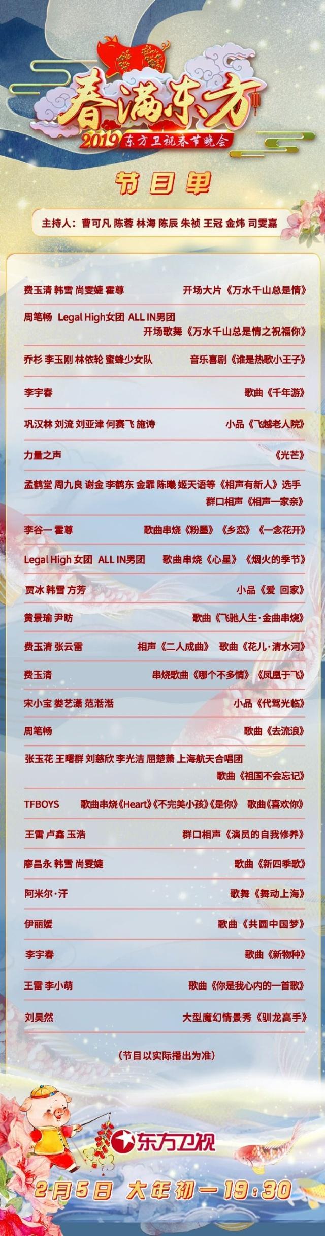 2019年江苏卫视春节联欢晚会