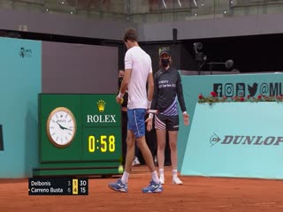 《2021ATP马德里大师赛 》第2021-05-04期2021ATP马德里大师赛男单第1轮 德尔波内斯vs布斯塔 英文录播