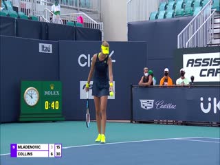 《2021WTA迈阿密站》第2021-03-27期2021WTA迈阿密站女双第1轮 梅尔滕斯组vs哈勒普组 英文录播