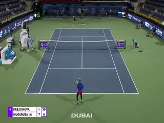 《2021WTA迪拜站》第2021-03-07期2021WTA迪拜站女单首轮 科内vs卡萨金娜 英文录播