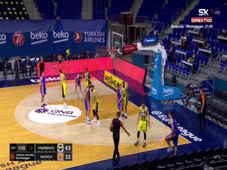 11月28日 2020-21赛季欧洲篮球联赛 费内巴切VS华伦西亚 英语