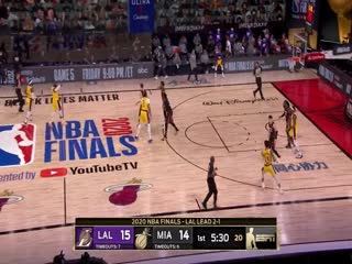 湖人vs热火总决赛G4全场回放_高清_[回放]湖人vs热火总决赛G4第1节 巴特勒急停出手压哨进球