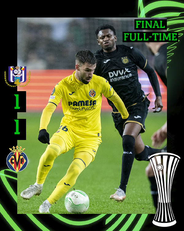 3月10日 22-23赛季欧协联18决赛首回合 安德莱赫特VS比利亚雷亚尔