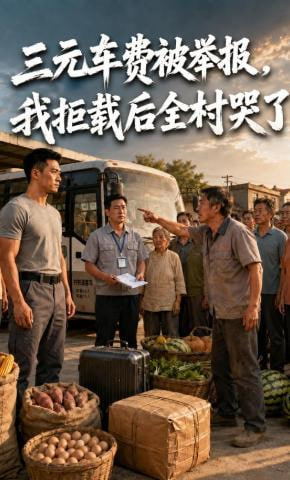 三元车费被举报,我拒载后全村哭了
