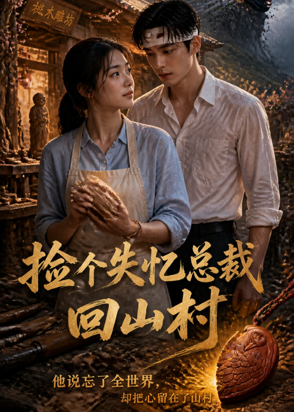 捡个失忆总裁回山村